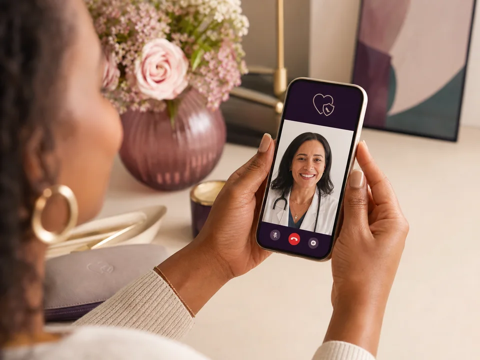 Compassionate follow-up video call with a provider